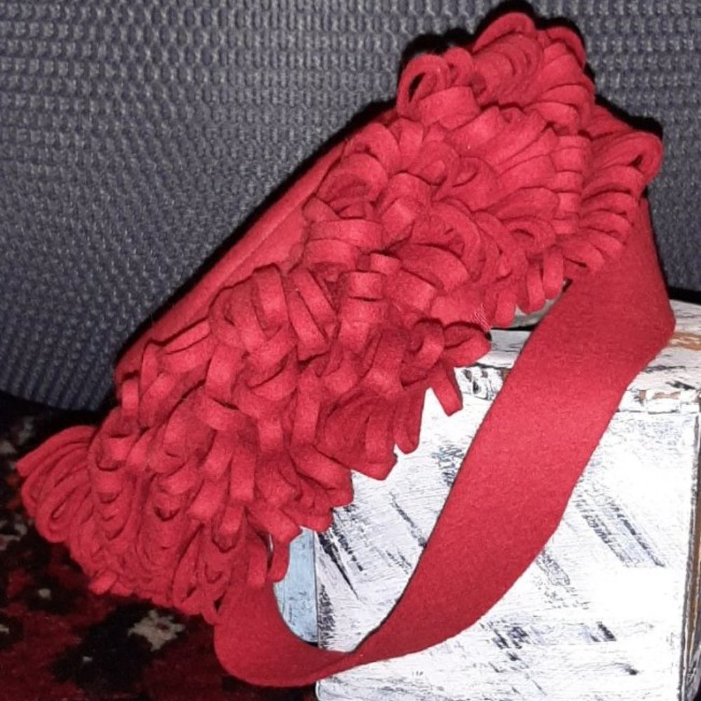 Haute History | Red Felt, Pill Box Hat